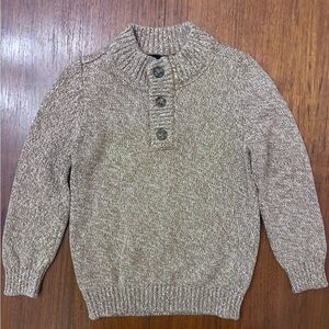 NWOT Carter’s Boy Sweater with Button Collar 4T Tan knit